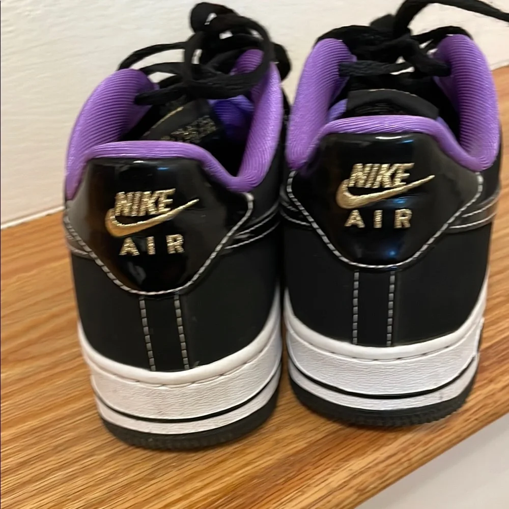 Black and Purple Nike Sneakers
